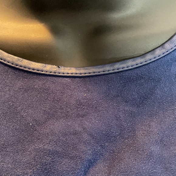 GUESS BLUE SUEDE ROUND NECK DRESS SIZE SMALL - Picture 9 of 9